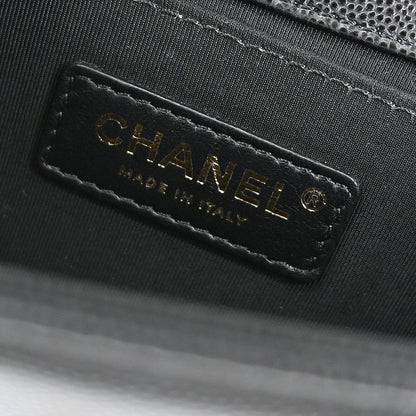 Boy Chanel 2019 Black Caviar Skin Small Chain Shoulder Bag