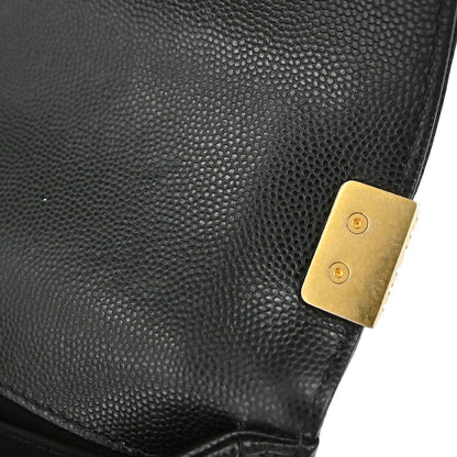 Boy Chanel 2019 Black Caviar Skin Small Chain Shoulder Bag