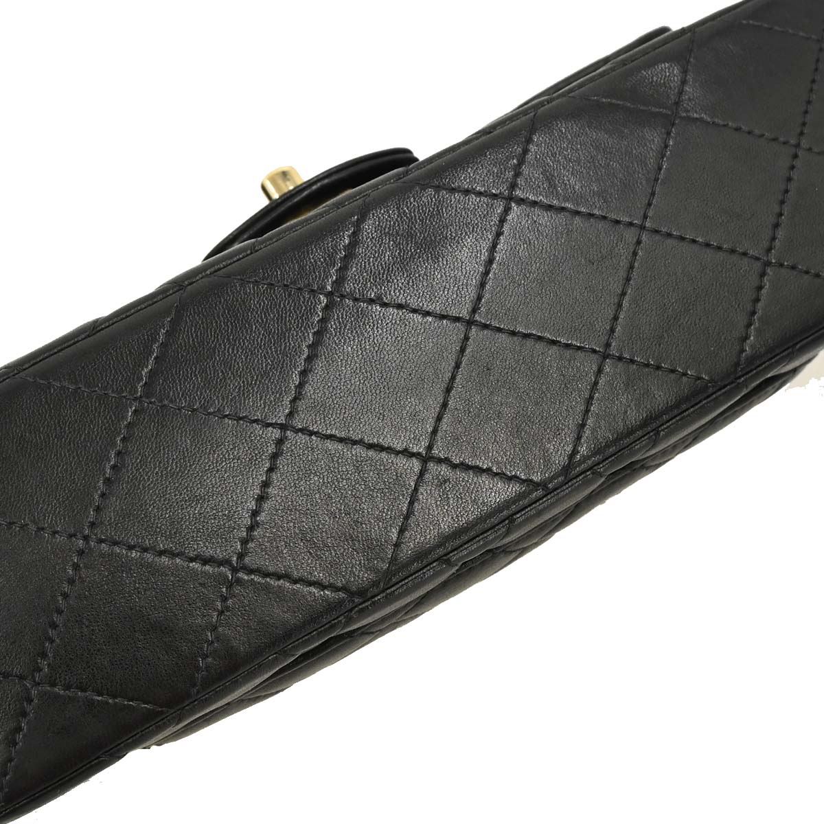 Chanel Black Lambskin Small Classic Double Flap Shoulder Bag