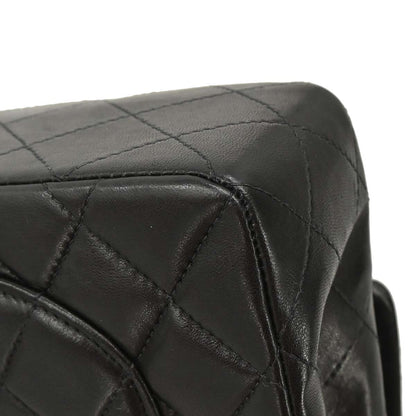Chanel Black Lambskin Small Classic Double Flap Shoulder Bag