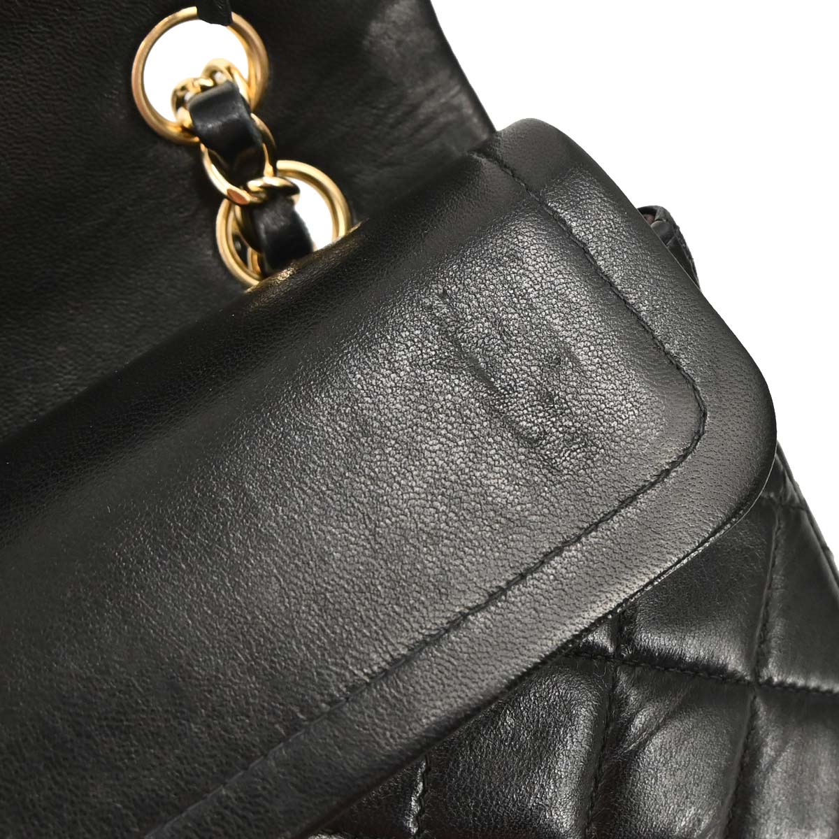 Chanel Black Lambskin Small Classic Double Flap Shoulder Bag