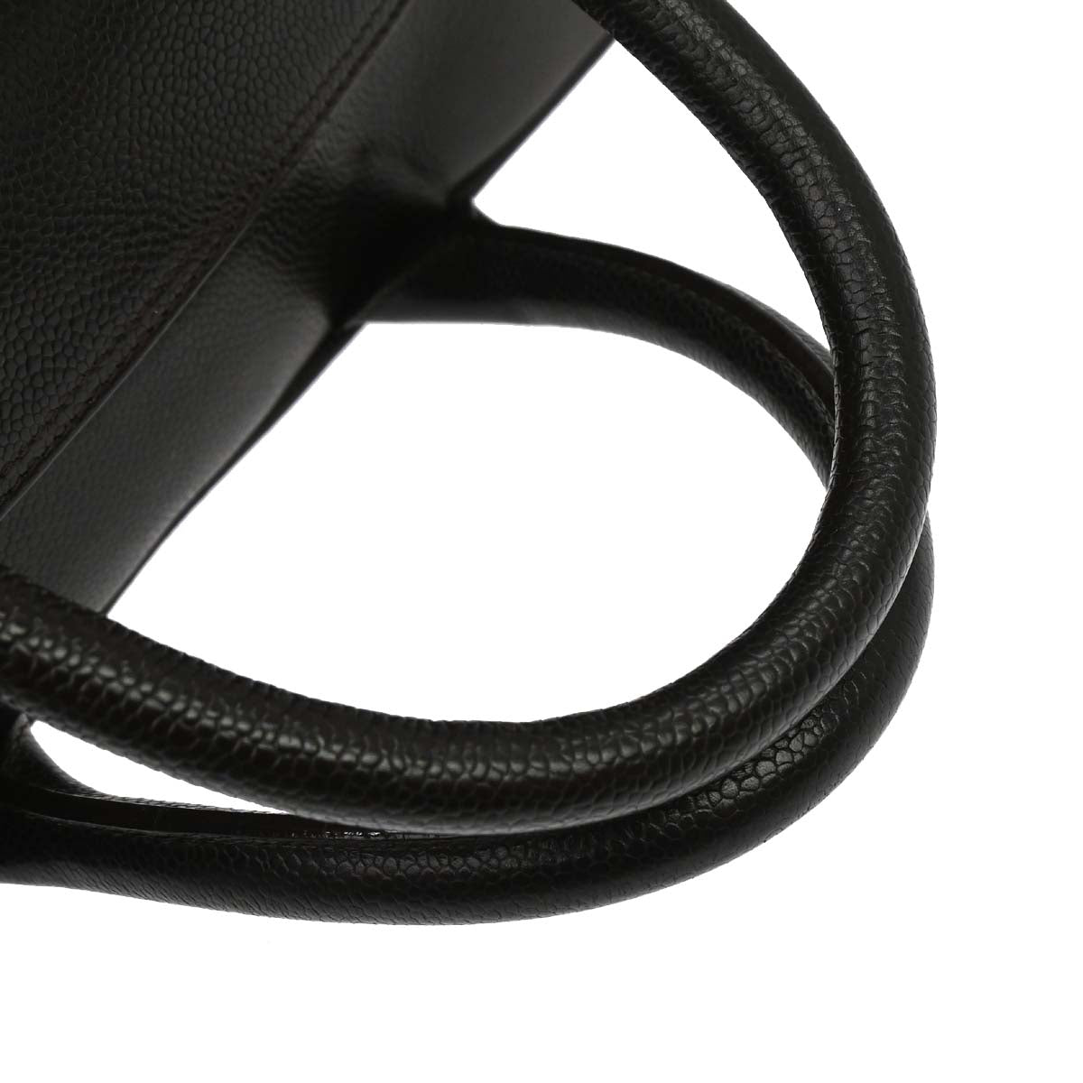 Chanel 2003-2004 Brown Caviar Skin Bowling Bag 37