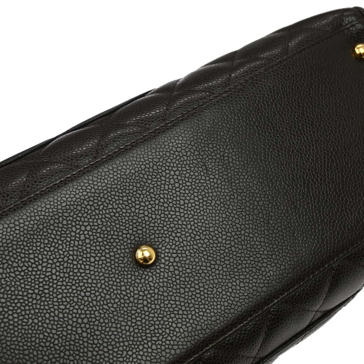 Chanel 2003-2004 Brown Caviar Skin Bowling Bag 37