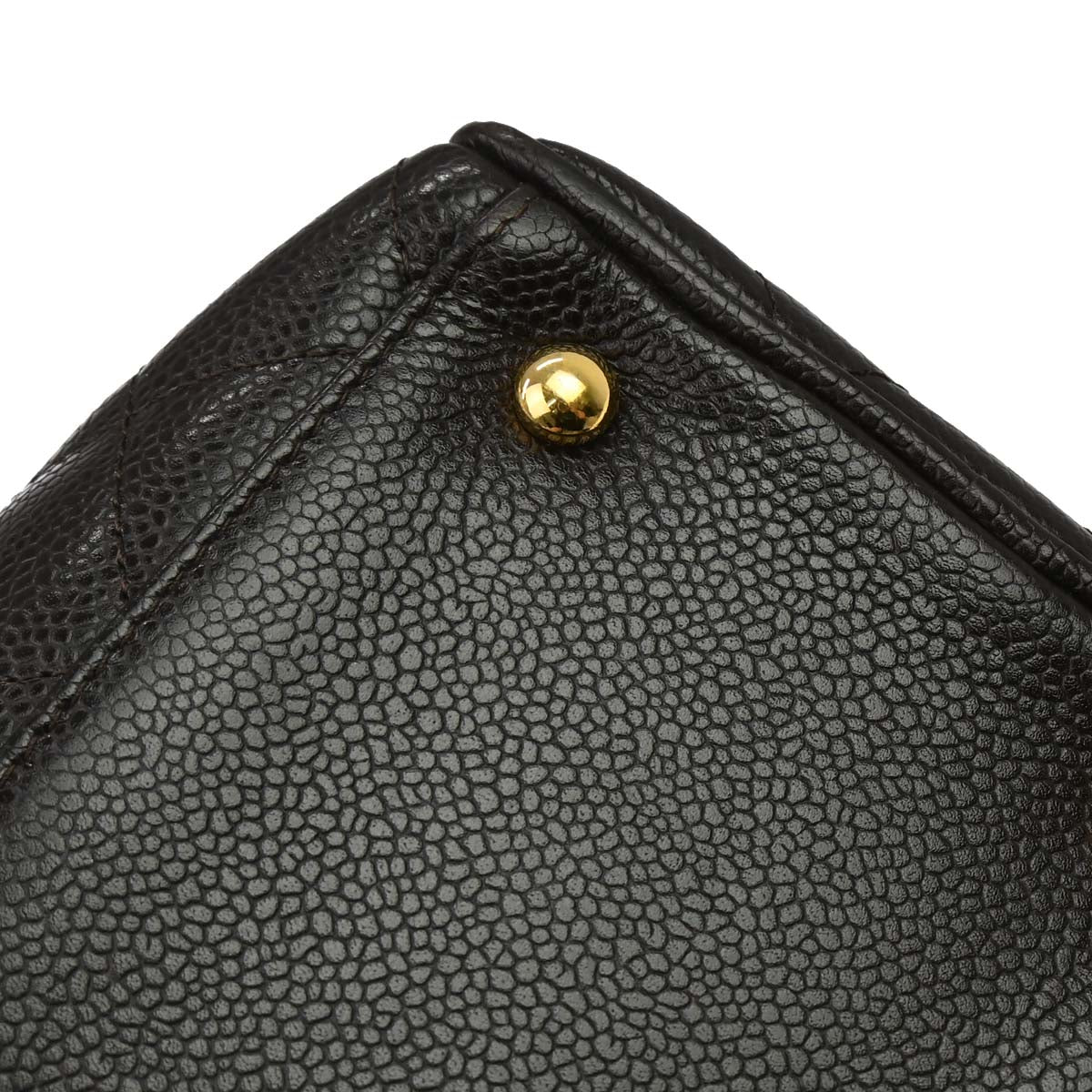 Chanel 2003-2004 Brown Caviar Skin Bowling Bag 37