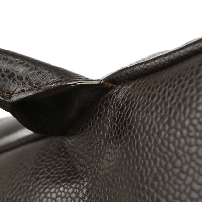 Chanel 2003-2004 Brown Caviar Skin Bowling Bag 37