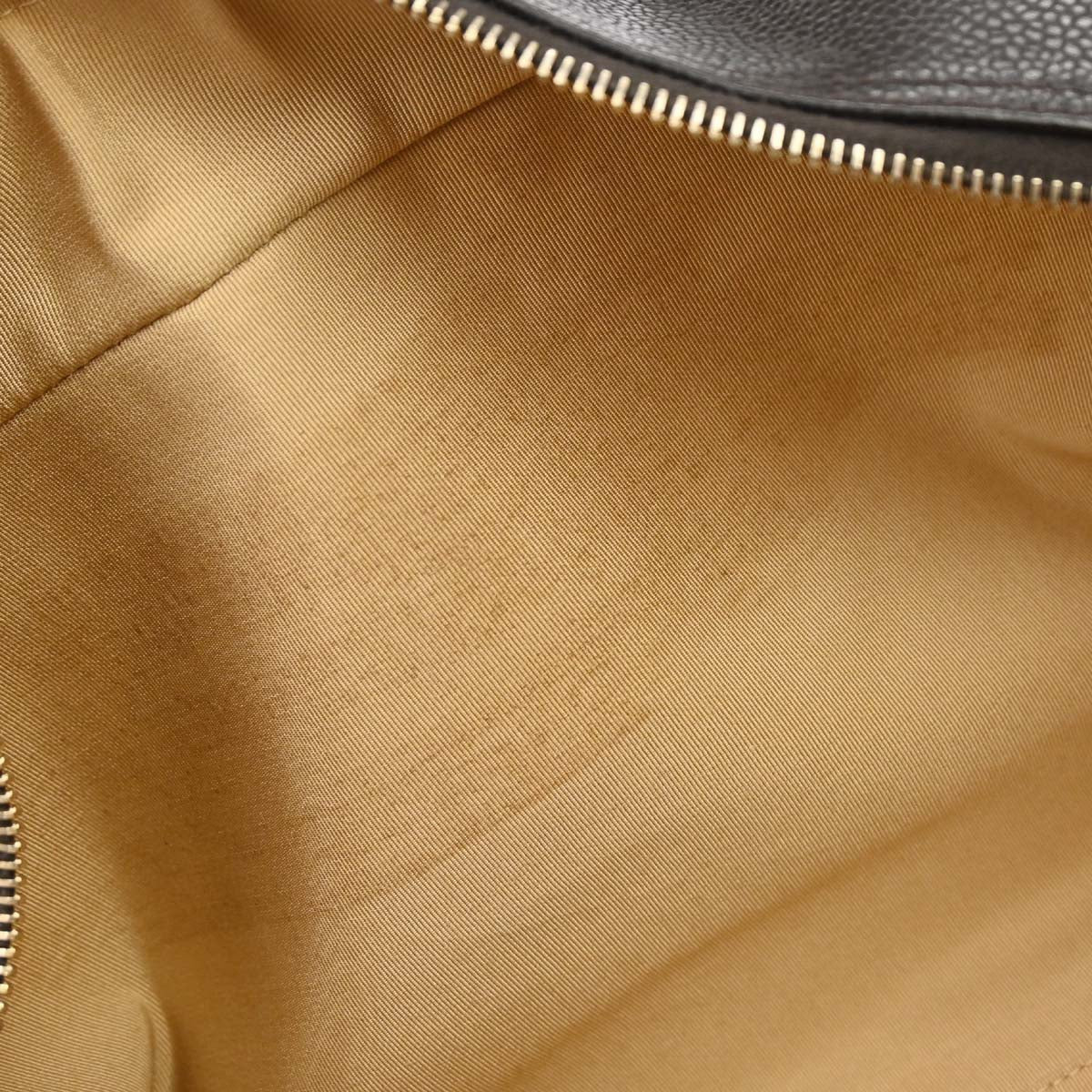 Chanel 2003-2004 Brown Caviar Skin Bowling Bag 37