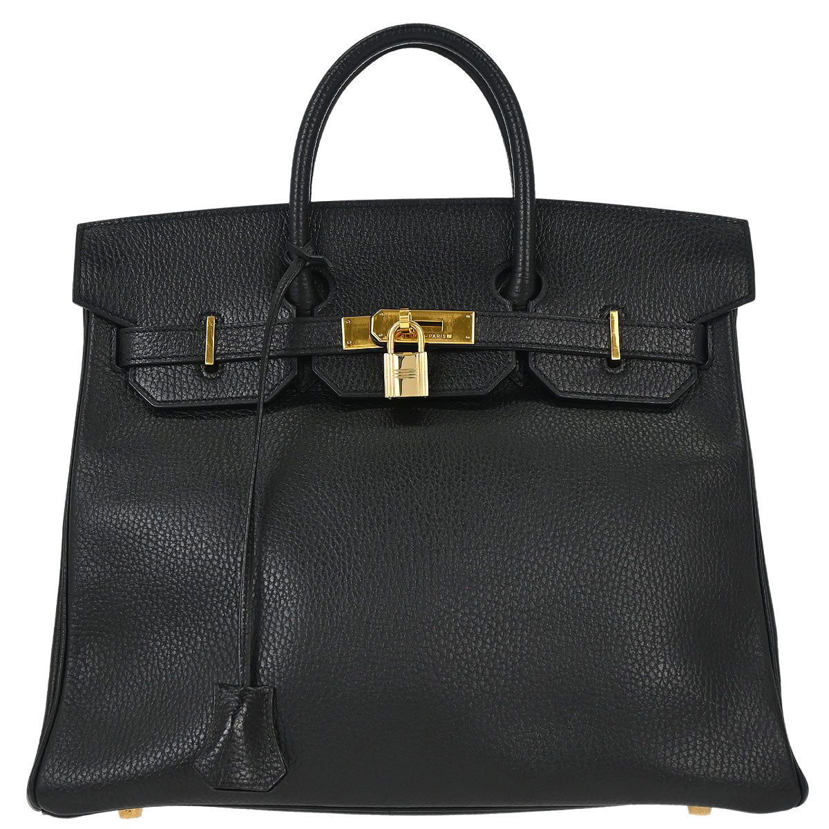 Hermes Black Ardennes Haut a Courroies 32 Handbag