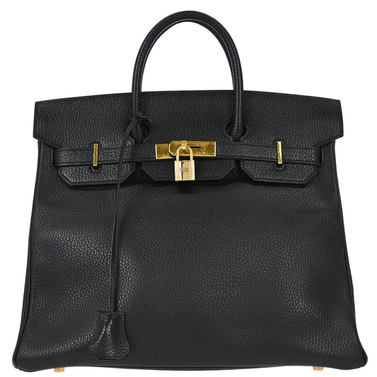 Hermes Black Ardennes Haut a Courroies 32 Handbag