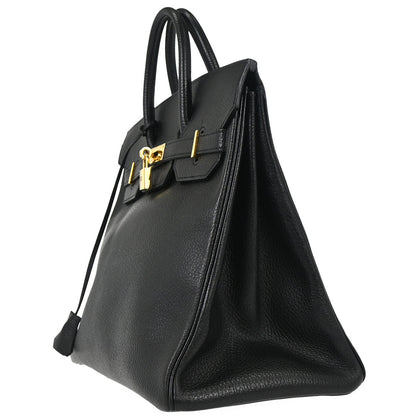 Hermes Black Ardennes Haut a Courroies 32 Handbag