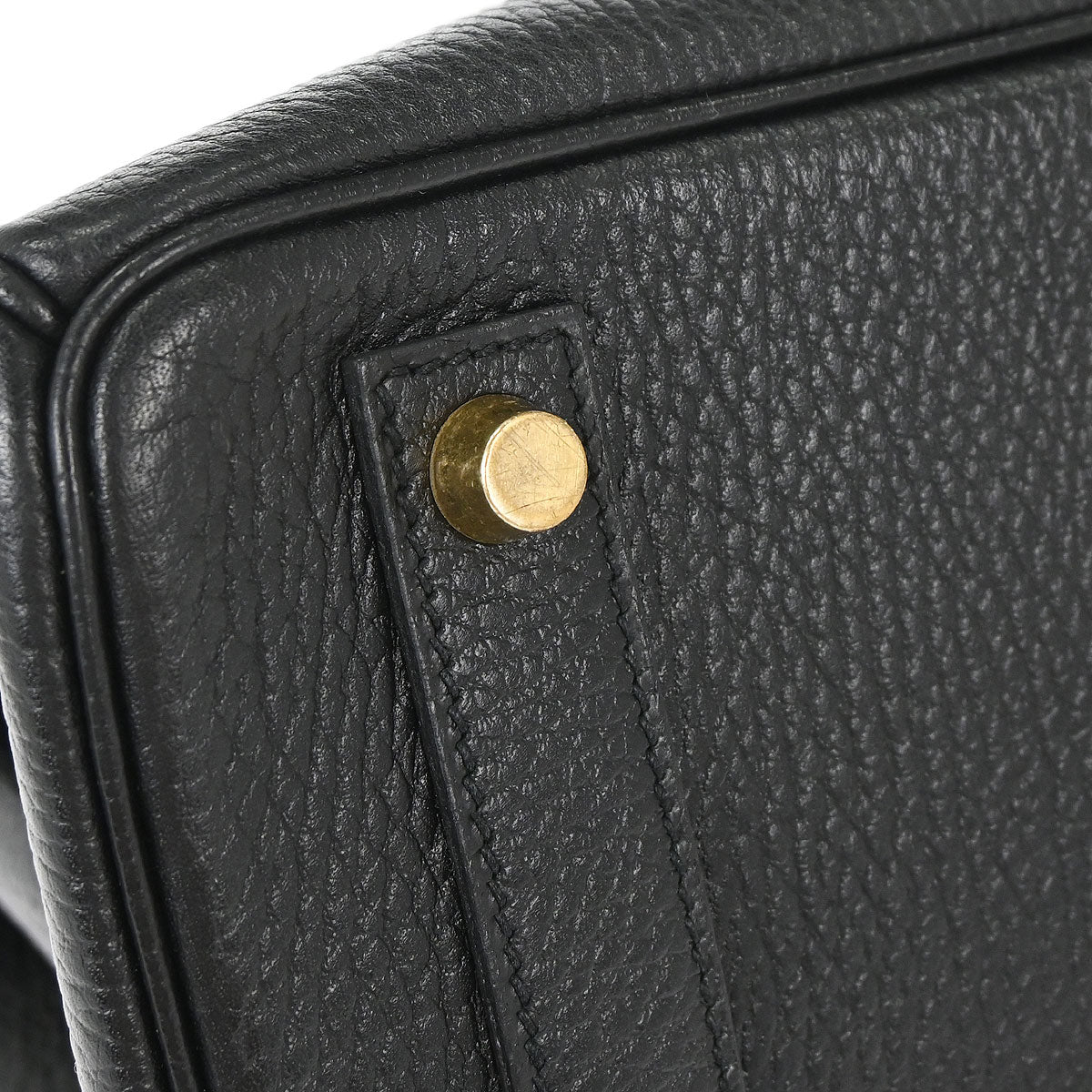 Hermes Black Ardennes Haut a Courroies 32 Handbag