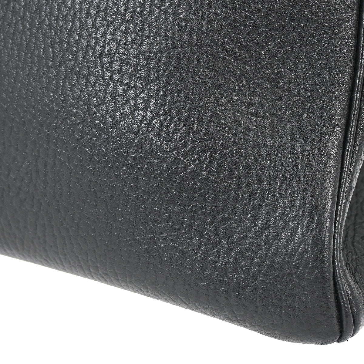 Hermes Black Ardennes Haut a Courroies 32 Handbag