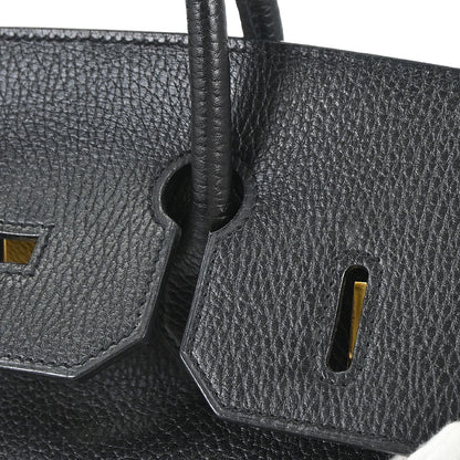 Hermes Black Ardennes Haut a Courroies 32 Handbag