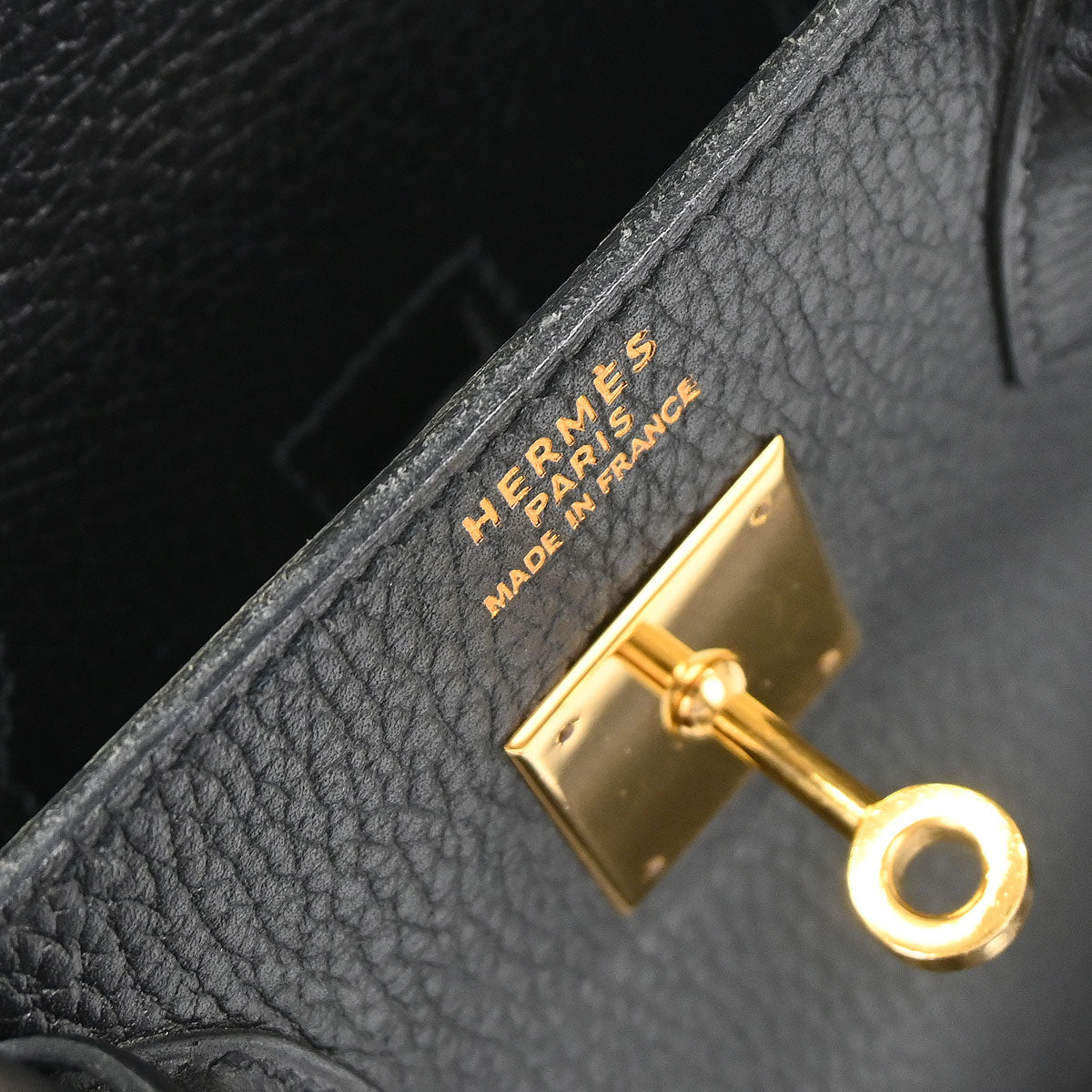 Hermes Black Ardennes Haut a Courroies 32 Handbag