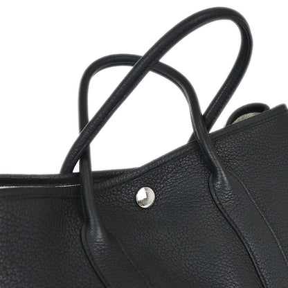 Hermes Black Negonda Garden Party 30 TPM Tote Bag