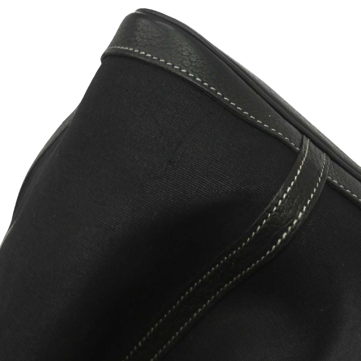 Hermes Black Toile Officier Negonda Garden Party 36 PM Tote Bag