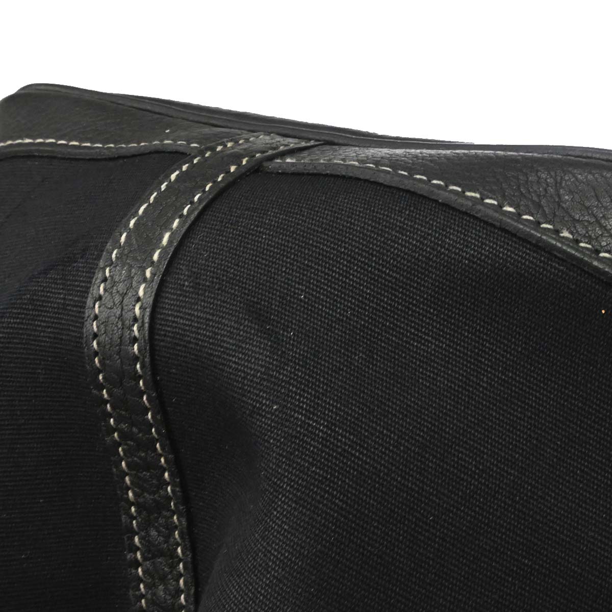 Hermes Black Toile Officier Negonda Garden Party 36 PM Tote Bag