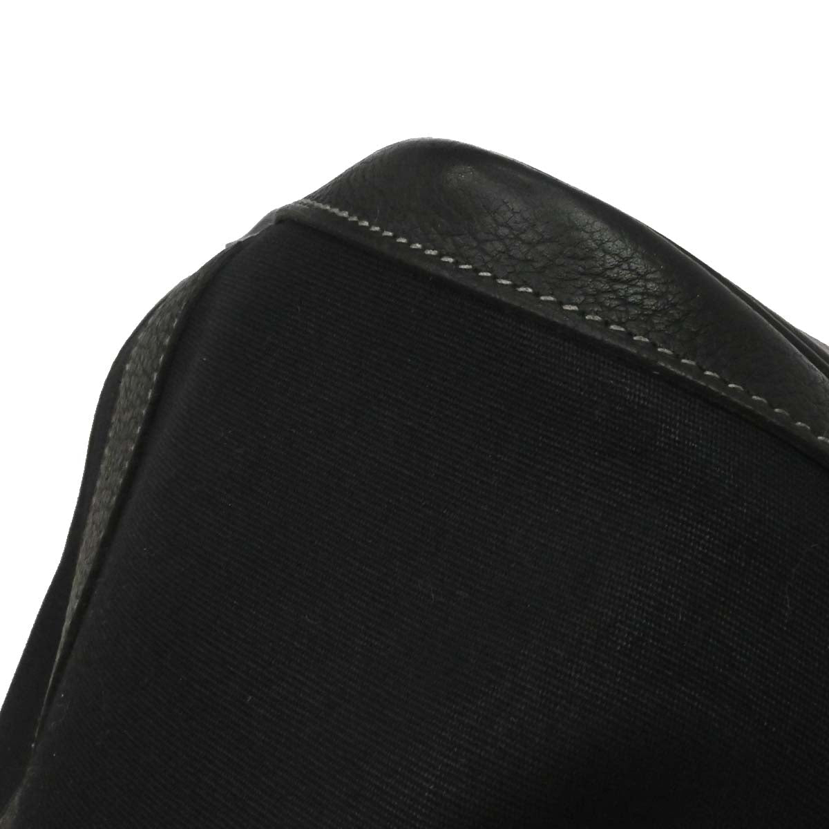 Hermes Black Toile Officier Negonda Garden Party 36 PM Tote Bag
