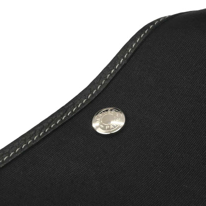 Hermes Black Toile Officier Negonda Garden Party 36 PM Tote Bag