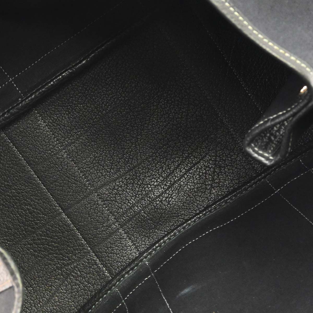 Hermes Black Toile Officier Negonda Garden Party 36 PM Tote Bag