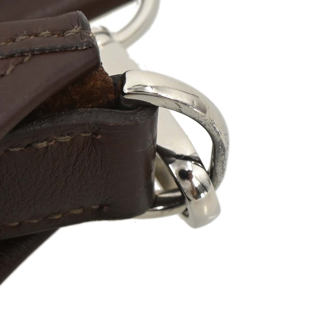 Hermes Havane Swift Toile Chevrons Evelyne 1 29 PM Shoulder Bag