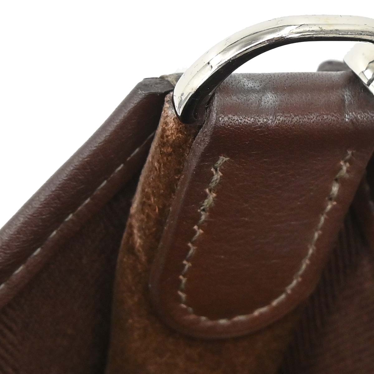 Hermes Havane Swift Toile Chevrons Evelyne 1 29 PM Shoulder Bag