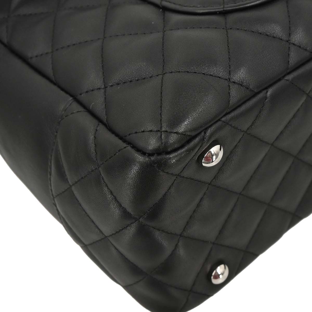 Chanel Black Calfskin Cambon Ligne Bowling Bag 27