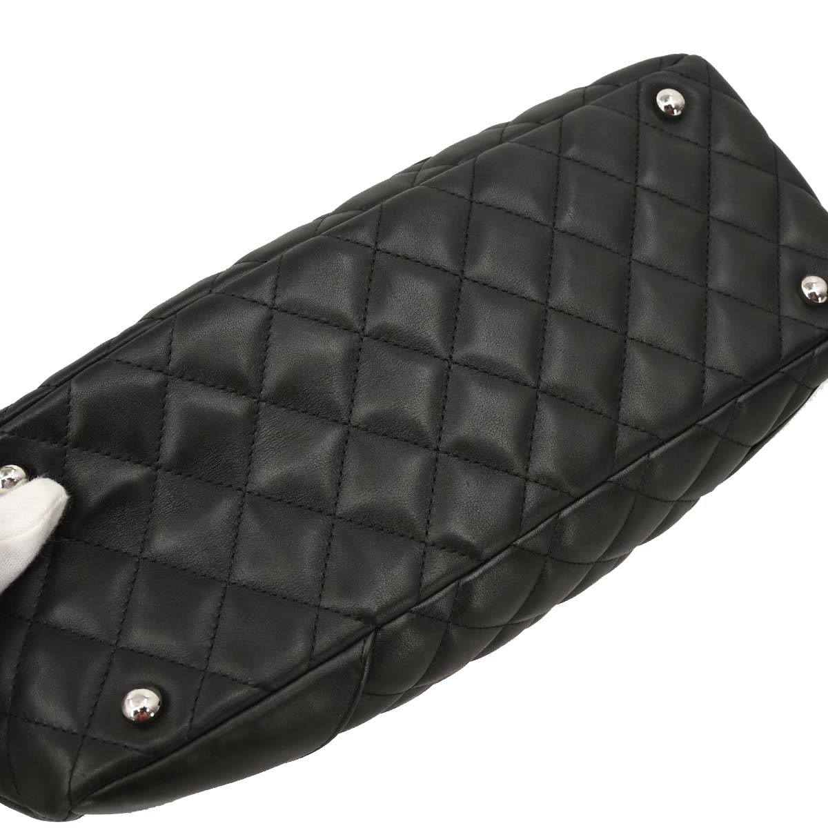 Chanel Black Calfskin Cambon Ligne Bowling Bag 27