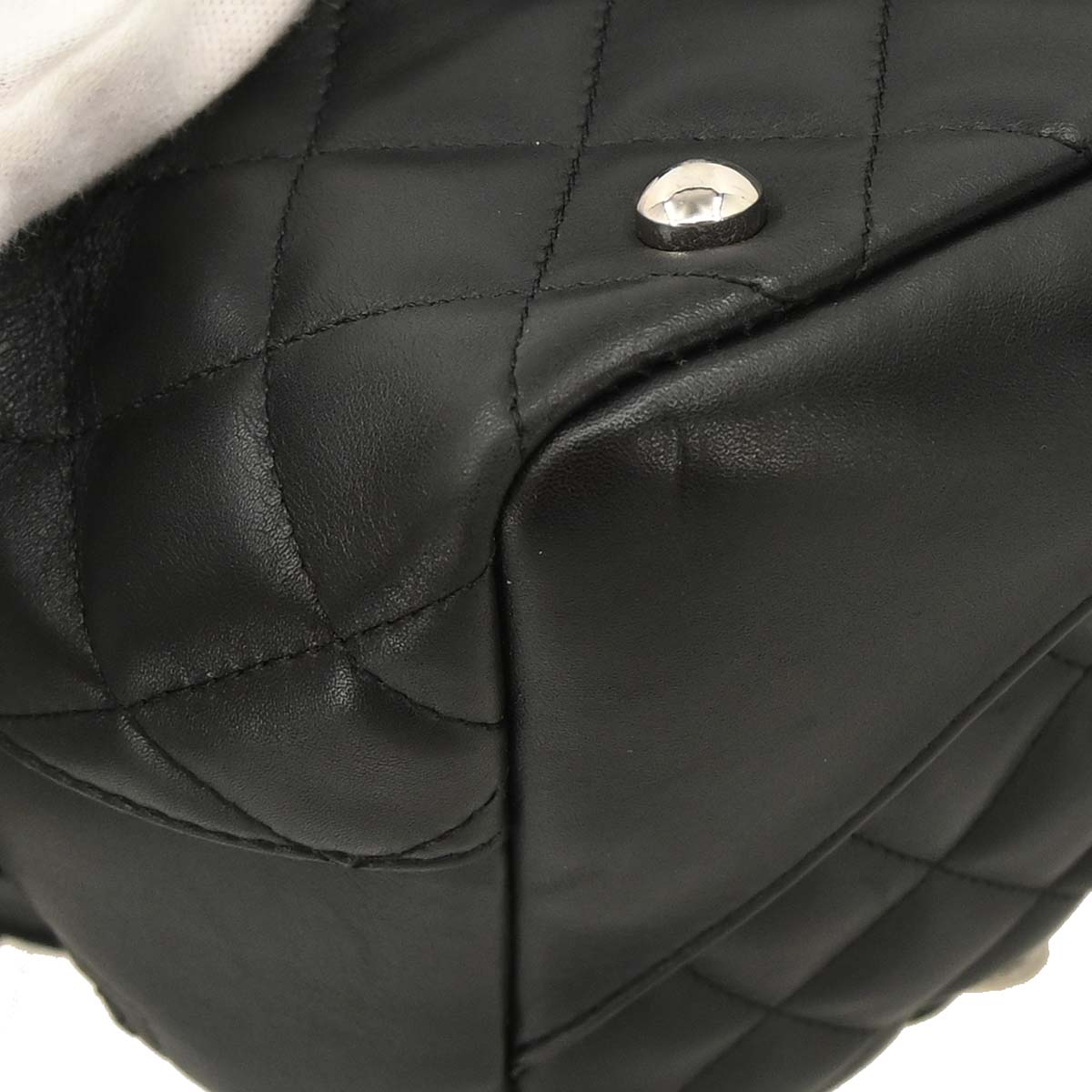 Chanel Black Calfskin Cambon Ligne Bowling Bag 27