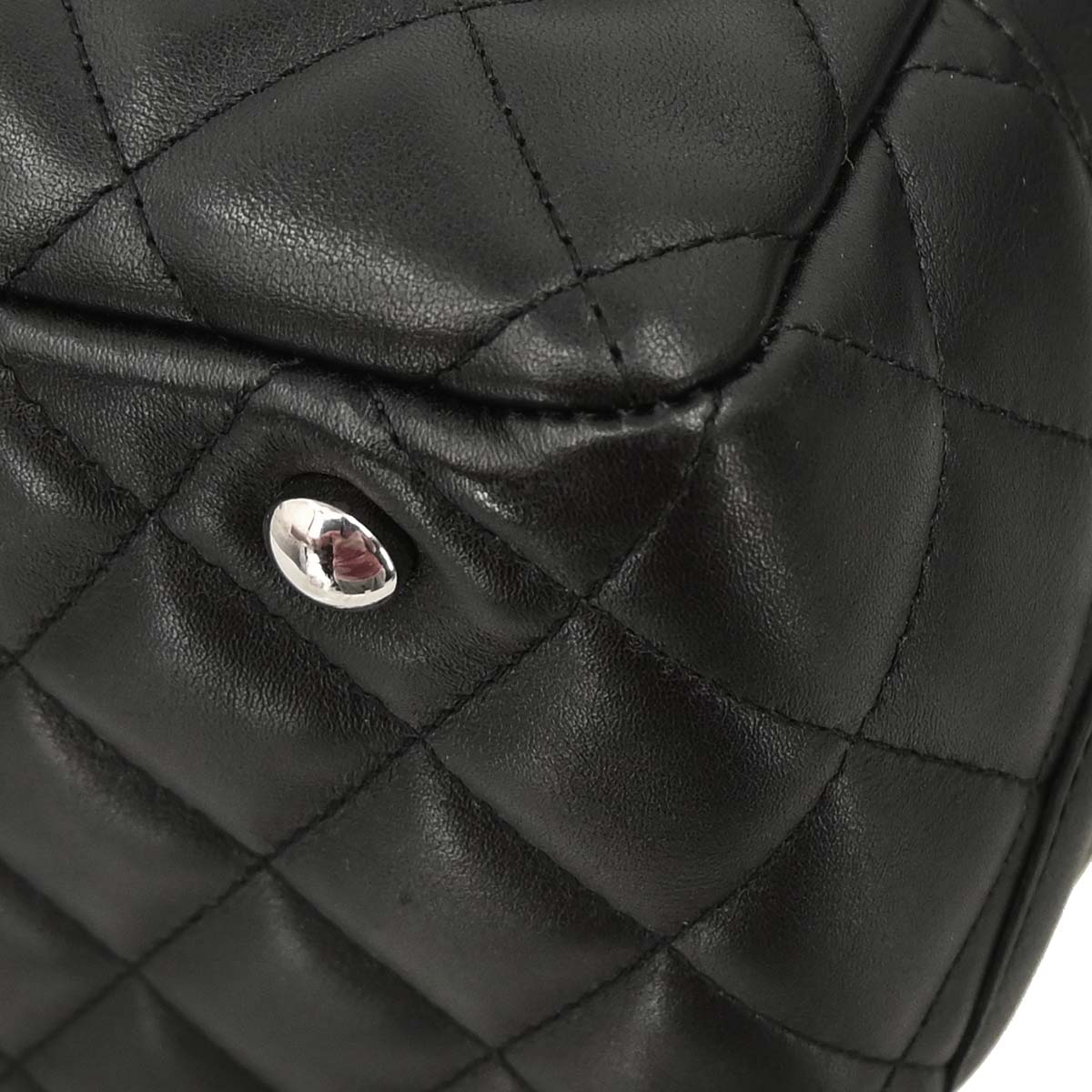 Chanel Black Calfskin Cambon Ligne Bowling Bag 27