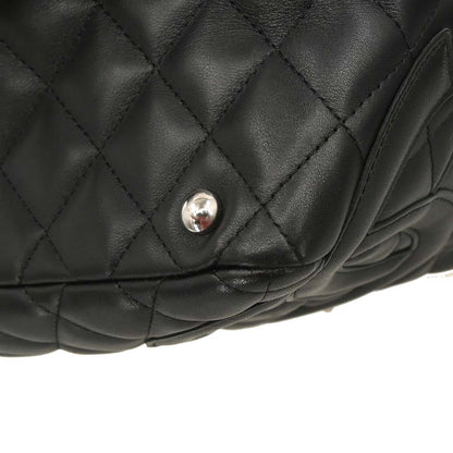 Chanel Black Calfskin Cambon Ligne Bowling Bag 27