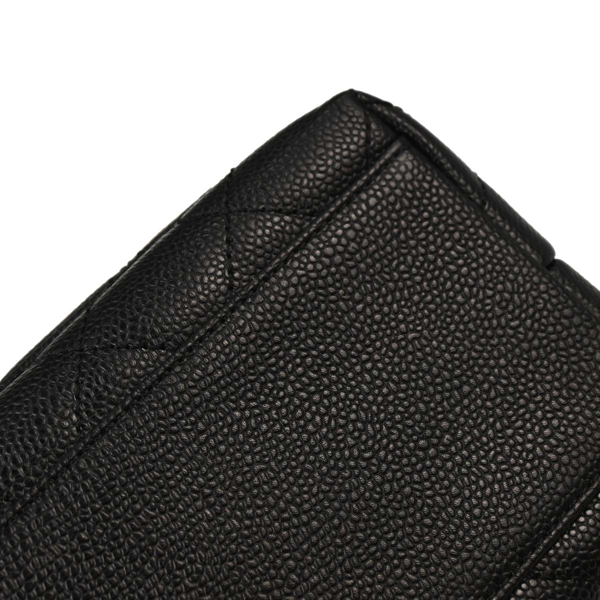 Chanel 2003-2004 Black Caviar Skin Kelly Top Handle Handbag