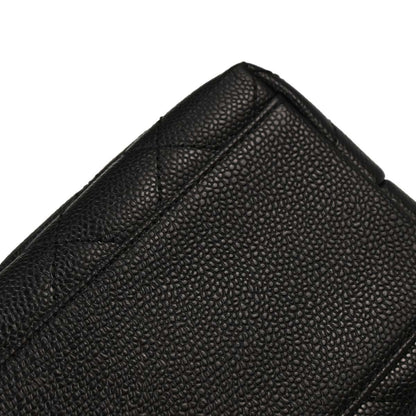 Chanel 2003-2004 Black Caviar Skin Kelly Top Handle Handbag