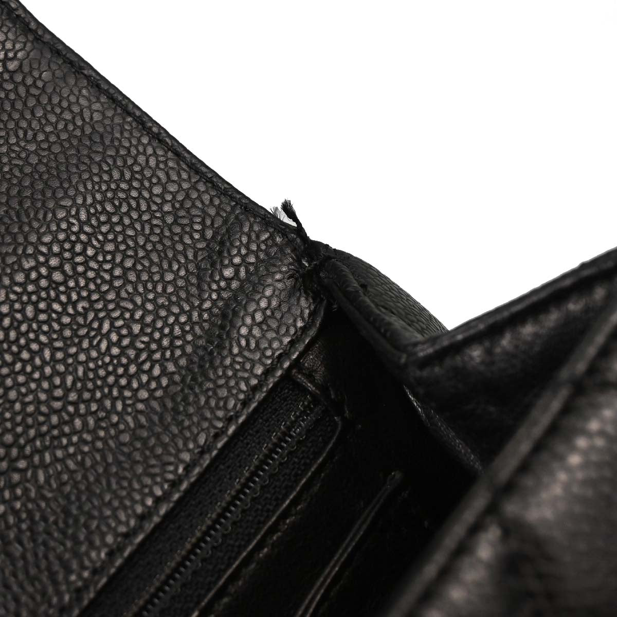 Chanel 2003-2004 Black Caviar Skin Kelly Top Handle Handbag