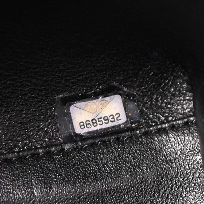 Chanel 2003-2004 Black Caviar Skin Kelly Top Handle Handbag