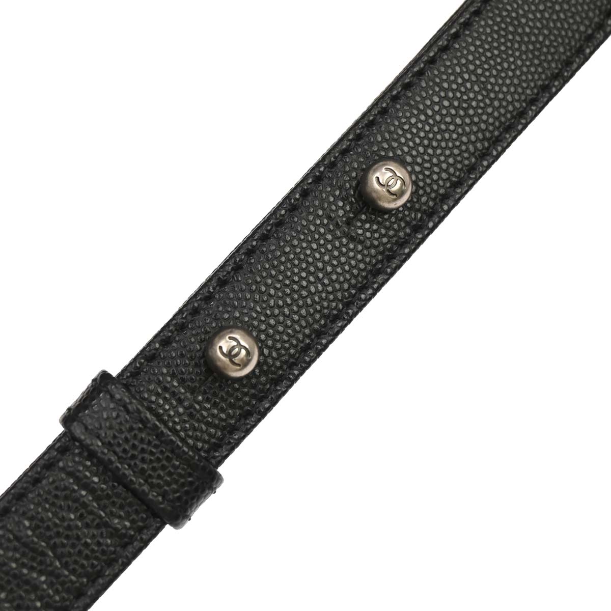 Boy Chanel Black Caviar Skin Medium Chain Shoulder Bag