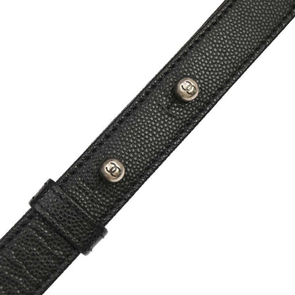 Boy Chanel Black Caviar Skin Medium Chain Shoulder Bag