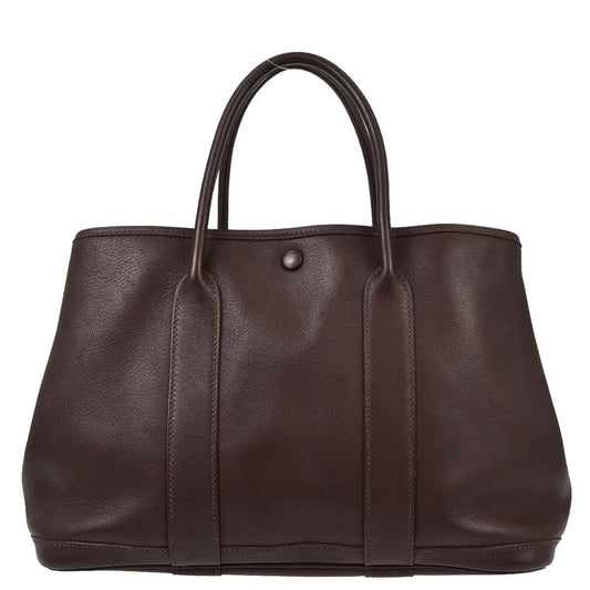 Hermes Havane Swift Garden Party 30 TPM Tote Handbag