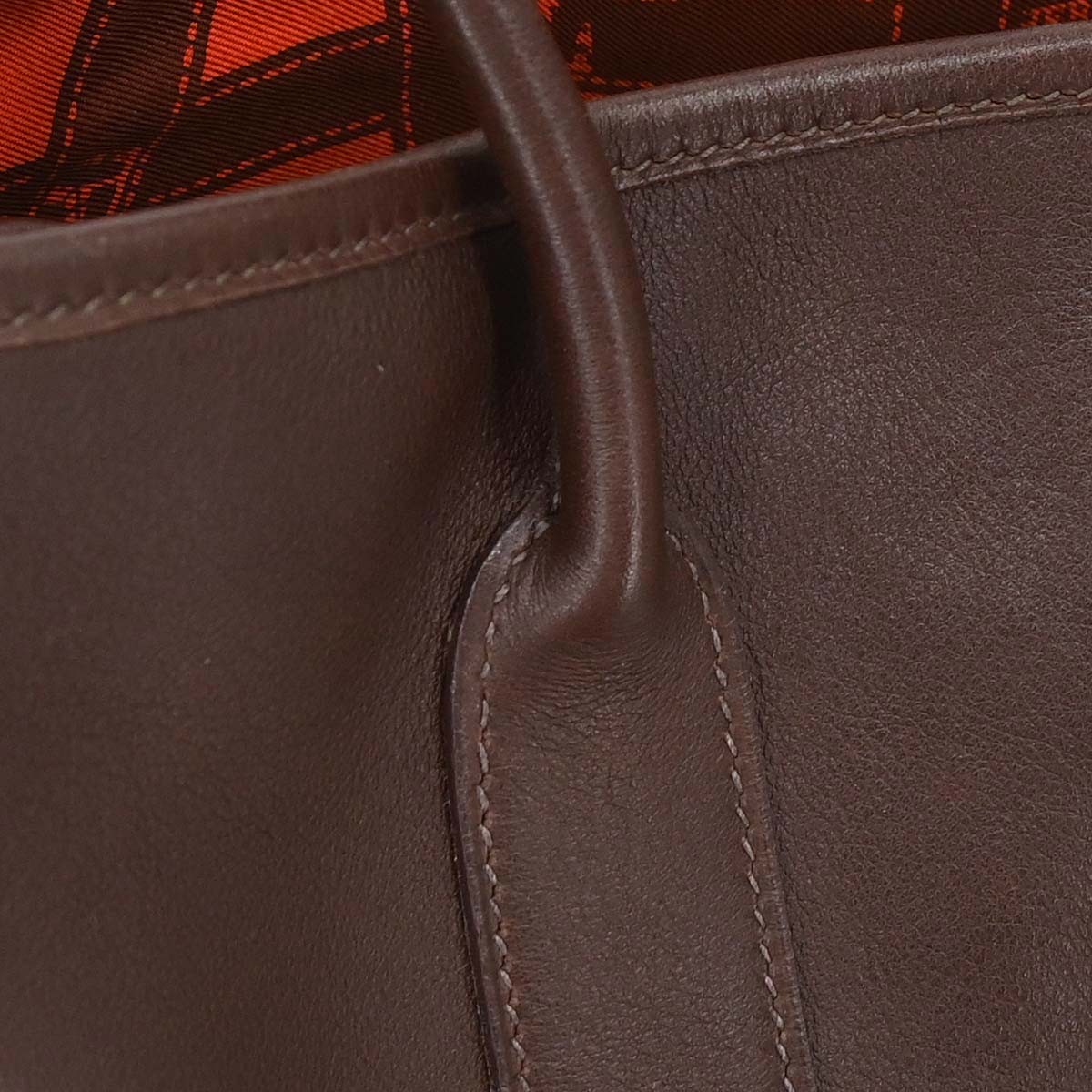 Hermes Havane Swift Garden Party 30 TPM Tote Handbag