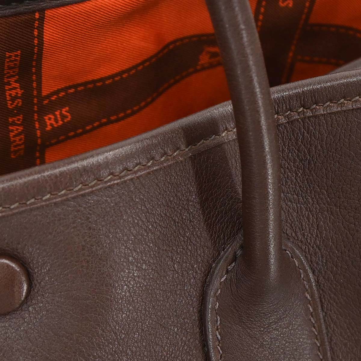 Hermes Havane Swift Garden Party 30 TPM Tote Handbag