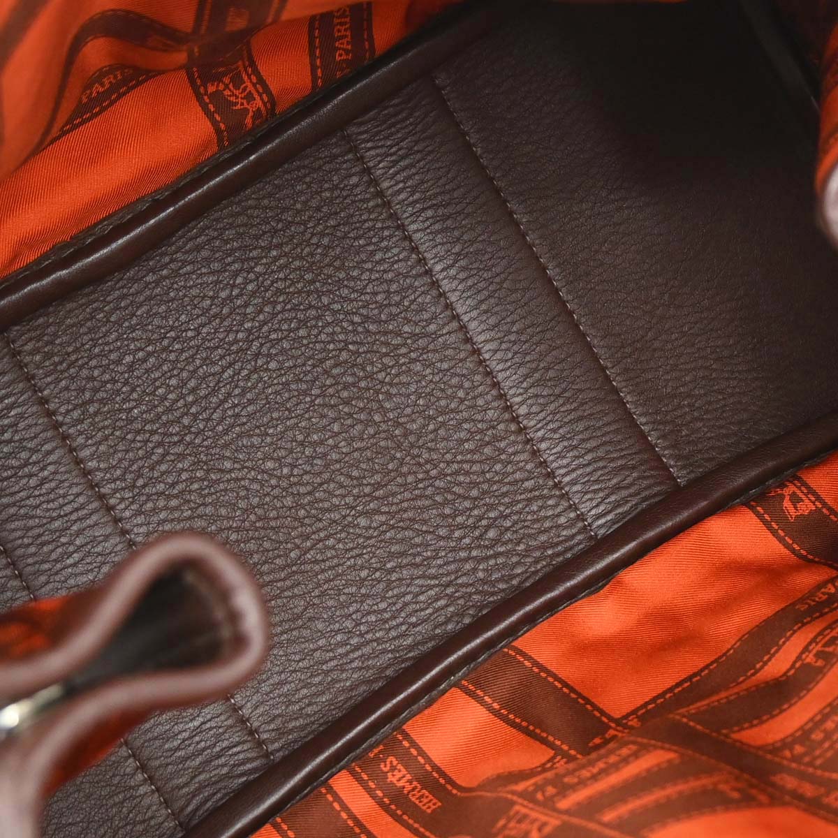 Hermes Havane Swift Garden Party 30 TPM Tote Handbag