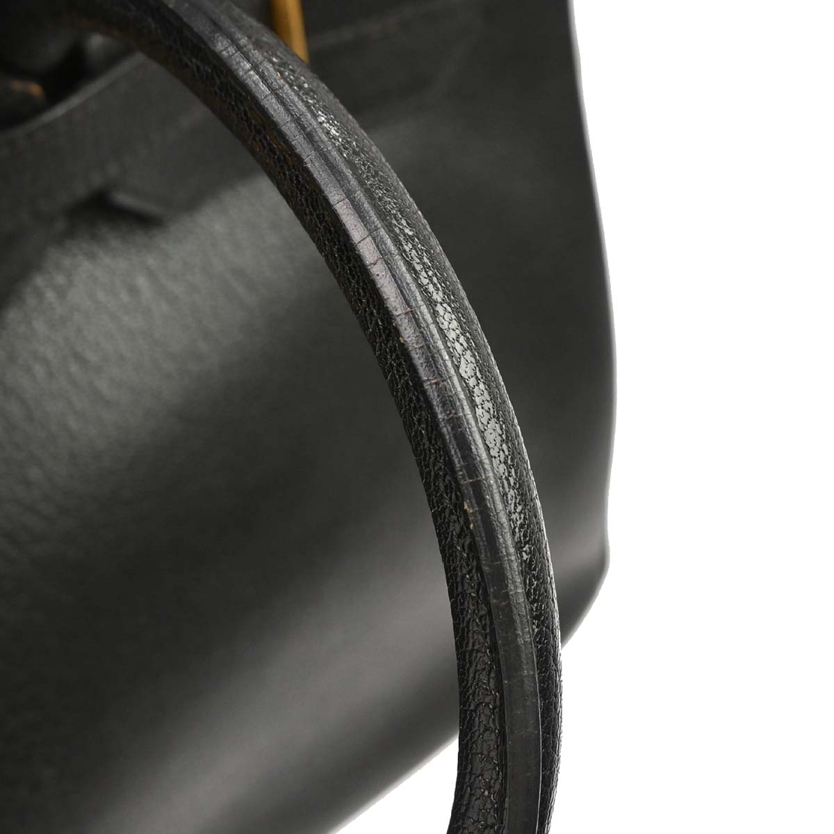 Hermes Black Chevre Coromandel Birkin 35 Handbag
