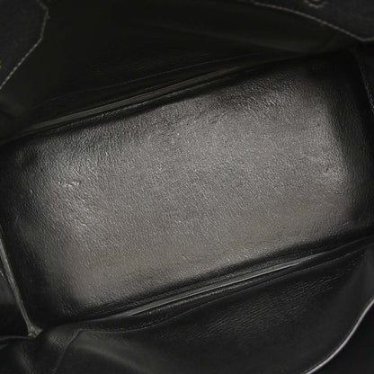 Hermes Black Chevre Coromandel Birkin 35 Handbag