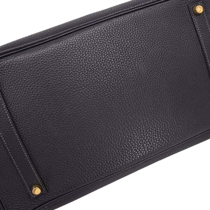 Hermes Blue Indigo Togo Birkin 35 Handbag