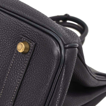 Hermes Blue Indigo Togo Birkin 35 Handbag
