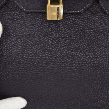 Hermes Blue Indigo Togo Birkin 35 Handbag