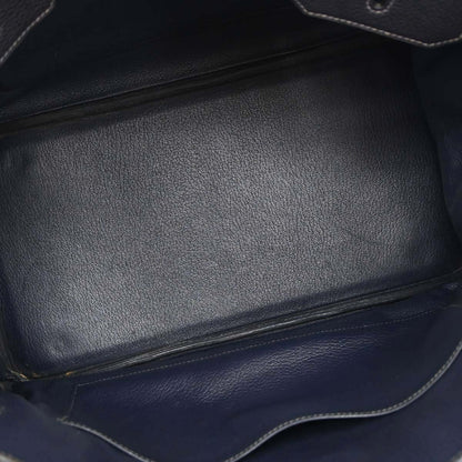 Hermes Blue Indigo Togo Birkin 35 Handbag