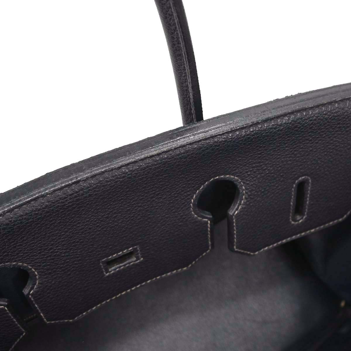 Hermes Blue Indigo Togo Birkin 35 Handbag