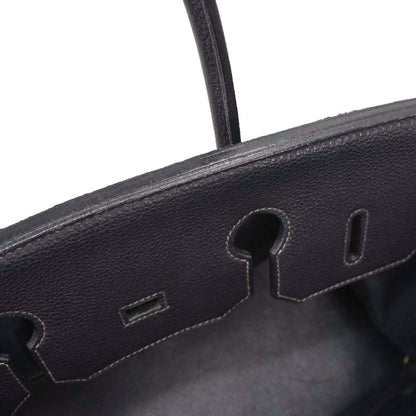 Hermes Blue Indigo Togo Birkin 35 Handbag