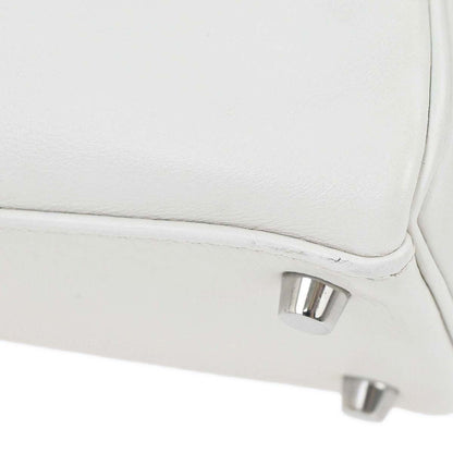 Hermes White Swift Kelly 25 Retourne 2way Shoulder Handbag