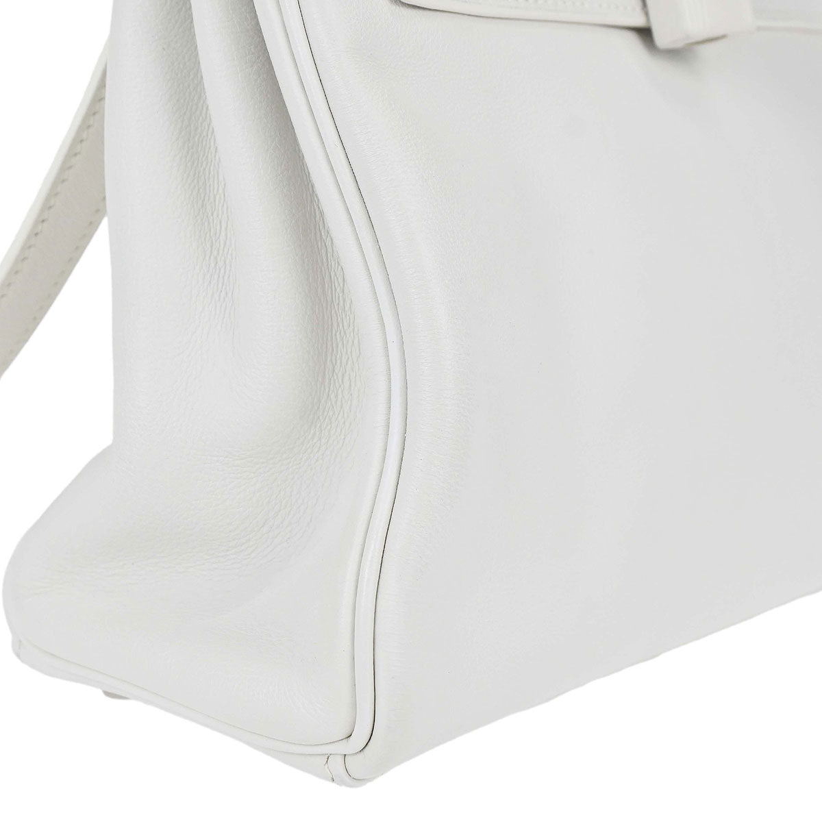 Hermes White Swift Kelly 25 Retourne 2way Shoulder Handbag